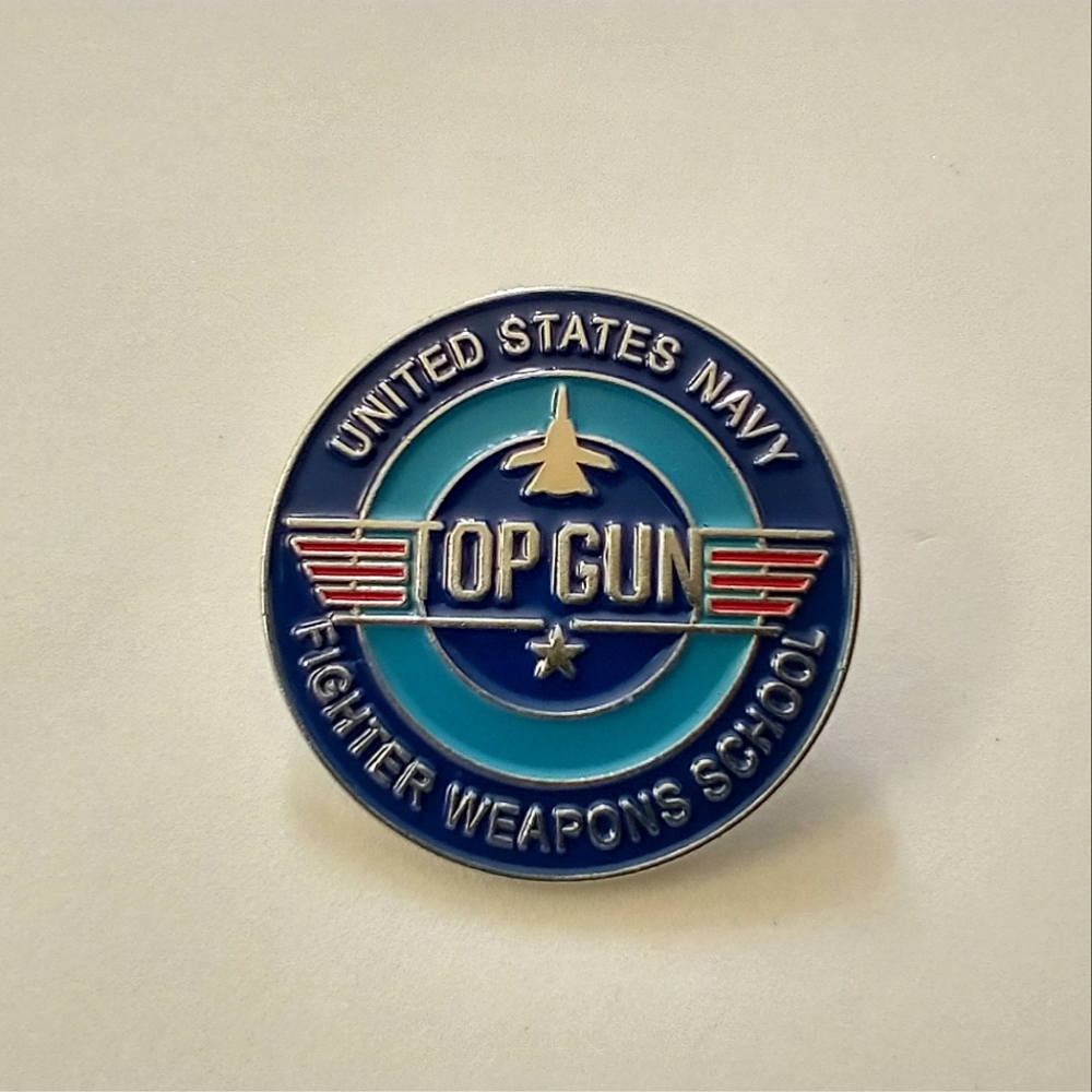 🧁 3/$30 Top Gun United States Navy Fighter Weapons School Enamel Pin NEW